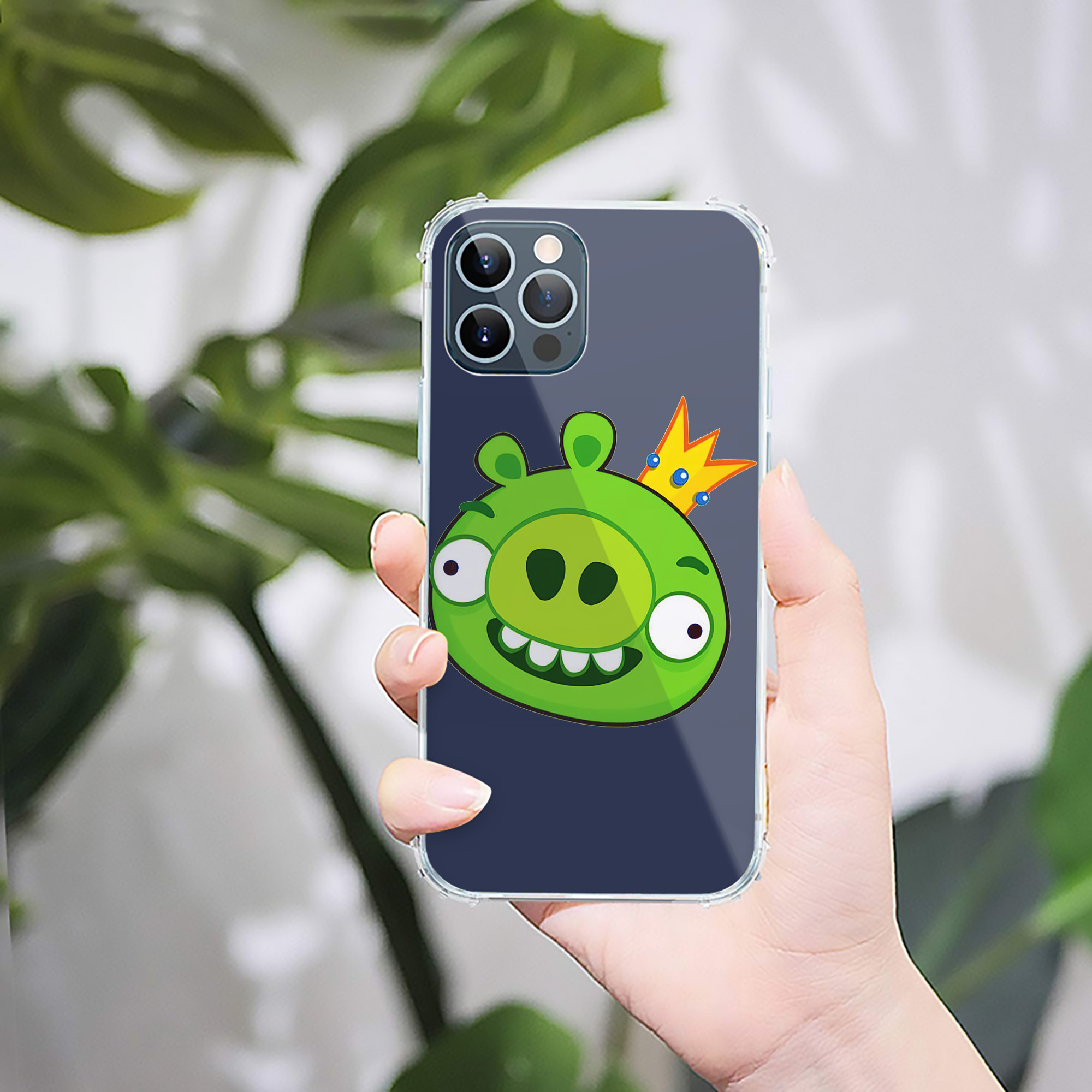 （画像用） Angry Birds アングリーバード 【iPhone 12シリーズ対応】透明スマホケース（クリアソフトケース）